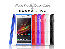 Sony Xperia C  Wave Plastic Back Case