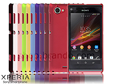 Sony Xperia L Rubberized Back Hard Case