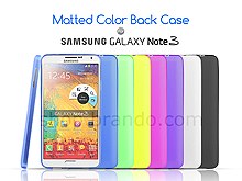 Matted Color Samsung Galaxy Note 3 Soft Back Case