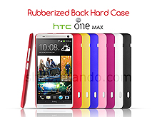 HTC One Max Rubberized Back Hard Case