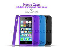 iPhone 5c Plastic Case w/ Semi-transparent Face Cover