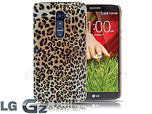 LG G2 Leopard Stripe Suede Case