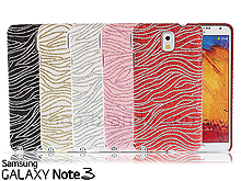Samsung Galaxy Note 3 Glitter Zebra-Stripe Back Case