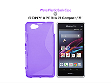 Sony Xperia Z1 Compact / Z1f Wave Plastic Back Case