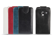 Samsung Galaxy Ace Duos Fashionable Flip Top Faux Leather Case