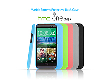 HTC One (M8) Marble Pattern Protective Back Case