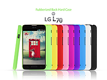 LG L70 D320N Rubberized Back Hard Case