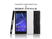 Sony Xperia Z2 Crocodile Leather Back Case
