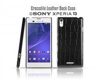 Sony Xperia T3 Crocodile Leather Back Case