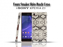 Sony Xperia Z3 Faux Snake Skin Back Case