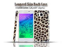 Samsung Galaxy Alpha Leopard Skin Back Case
