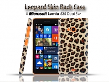 Microsoft Lumia 535 Dual SIM Leopard Skin Back Case