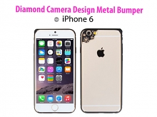 Diamond Camera Design Metal Bumper for iPhone 6 / 6s