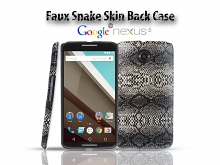 Google Nexus 6 Faux Snake Skin Back Case