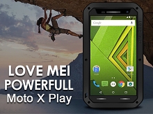 LOVE MEI Motorola Moto X Play Powerful Bumper Case