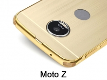 Motorola Moto Z Metallic Bumper Back Case
