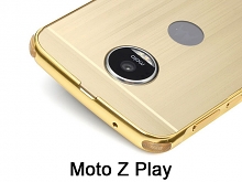 Motorola Moto Z Play Metallic Bumper Back Case