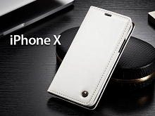 iPhone X Magnetic Flip Leather Wallet Case