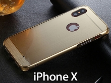 iPhone X Metallic Bumper Back Case