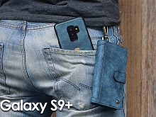Samsung Galaxy S9+ Metal Buckle Zipper Wallet Folio Case