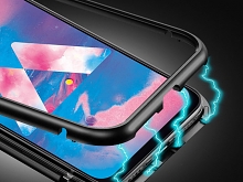 Samsung Galaxy M30/A40s Magnetic Aluminum Case with Tempered Glass