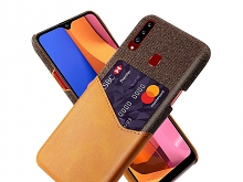 Samsung Galaxy A20s Two-Tone Leather Case with Card Holder
