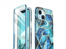 i-Blason Cosmo Slim Designer Case (Ocean Blue Marble) for IPhone 13 mini (5.4)