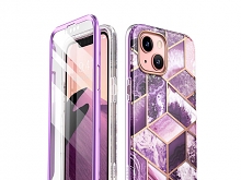 i-Blason Cosmo Slim Designer Case (Purple Marble) for iPhone 13 (6.1)