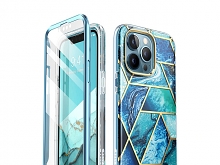 i-Blason Cosmo Slim Designer Case (Ocean Blue Marble) for iPhone 13 Pro (6.1)