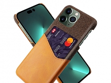 iPhone 14 Pro (6.1) Two-Tone Leather Case with Card Holder