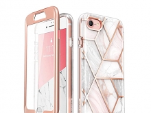 i-Blason Cosmo Slim Designer Case (Pink Marble) for iPhone SE (2022)