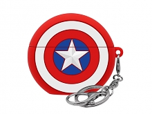 Marvel Hero Silicone Series Airpods Case - Captain America
