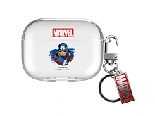 Marvel Clear Series Airpods Case - Captain America