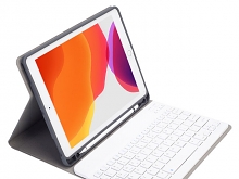 iPad 10.2 Bluetooth Keyboard Case with Apple Pencil Holder