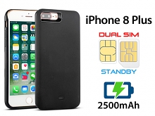 3-In-1 Dual SIM Card Power Jacket for iPhone 8 Plus