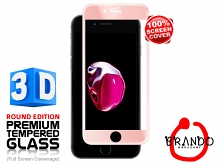 Brando Workshop Full Screen Coverage Curved Glass Protector (iPhone 7 Plus) – Rose Gold