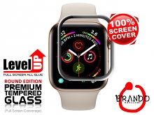 Brando Workshop Full Screen Coverage Curved Glass Protector (Apple Watch 4 (2018)) - Black