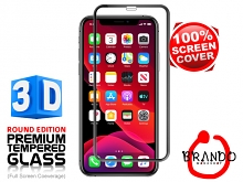 Brando Workshop Full Screen Coverage Curved 3D Glass Protector (iPhone 11 Pro Max (6.5)) - Black