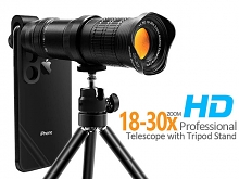 Universal 18-30X Zoom HD Telescope with Tripod Stand