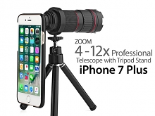 Professional iPhone 7 Plus 4-12x Zoom Telescope with Tripod Stand