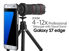Professional Samsung Galaxy S7 edge 4-12x Zoom Telescope with Tripod Stand