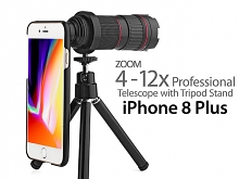 Professional iPhone 8 Plus 4-12x Zoom Telescope with Tripod Stand