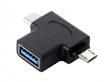 2-in-1 Type-C microUSB OTG Adapter