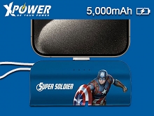Xpower Captain America 3-In-1 Portable Power Bank (5000mAh)