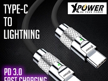 Xpower Zinc Alloy 60W Type-C to Lightning Sync & Charging Cable