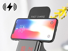 Wireless Charger Stand with LED Alarm Clock