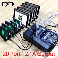 20-Port USB Charge Station