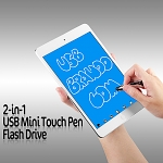 2-in-1 USB Mini Touch Pen Flash Drive