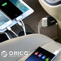 ORICO Quadruple USB Car Charger - 6.8A