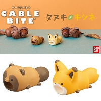 Cable Bite Raccoon and Fox for Lightning Cable